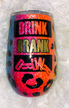 Load image into Gallery viewer, 14oz-Drink Drank Drunk Rainbow Leopard