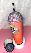 Load image into Gallery viewer, Blinged Dome Starbucks Theme Orange-30oz