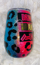 Load image into Gallery viewer, 14oz-Drink Drank Drunk Rainbow Leopard