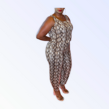 Load image into Gallery viewer, SNAKE SKIN JUMPSUIT