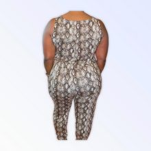 Load image into Gallery viewer, SNAKE SKIN JUMPSUIT