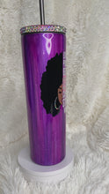 Load and play video in Gallery viewer, Queen Inspiration-Hand Painted 30oz Bling Slurp
