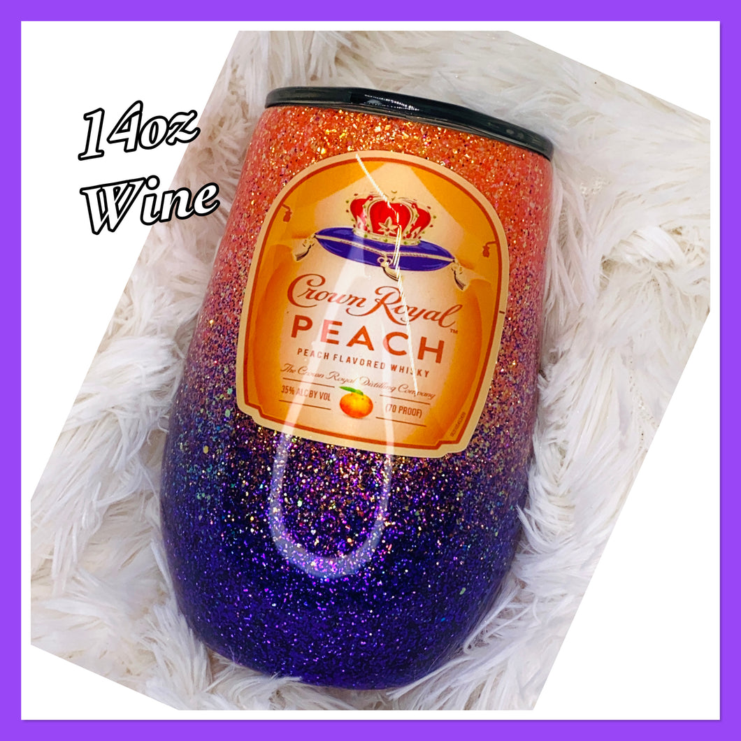 Crown Royal Peach Theme Tumbler