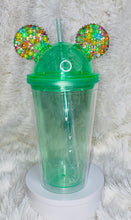 Load image into Gallery viewer, 16oz ALL EARS ACRYLIC TUMBLER W/ STRAW
