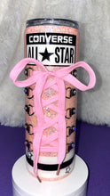 Load image into Gallery viewer, 20oz Skinny-Converse Theme with Real Shoe Laces-Pink
