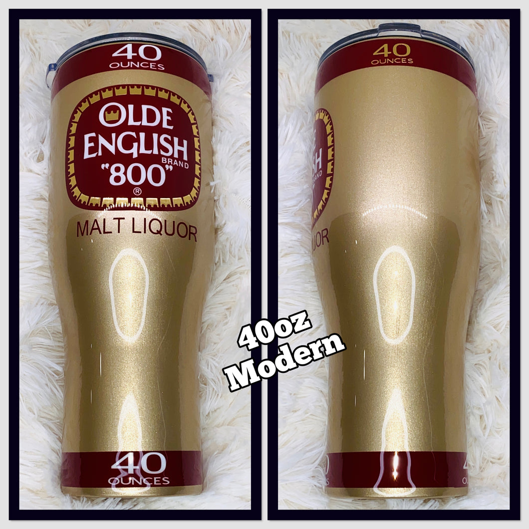 Olde English Theme Tumbler