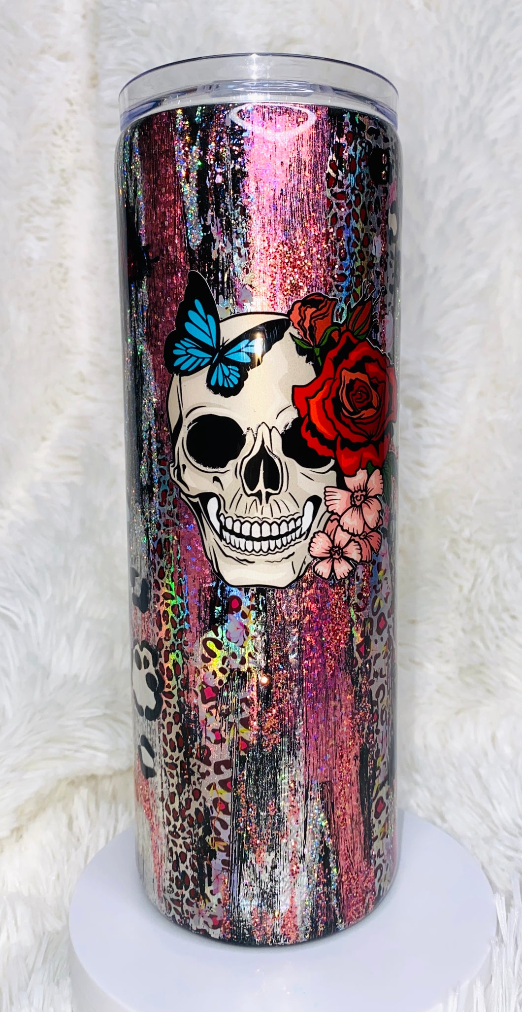 Abstract Skull & Roses