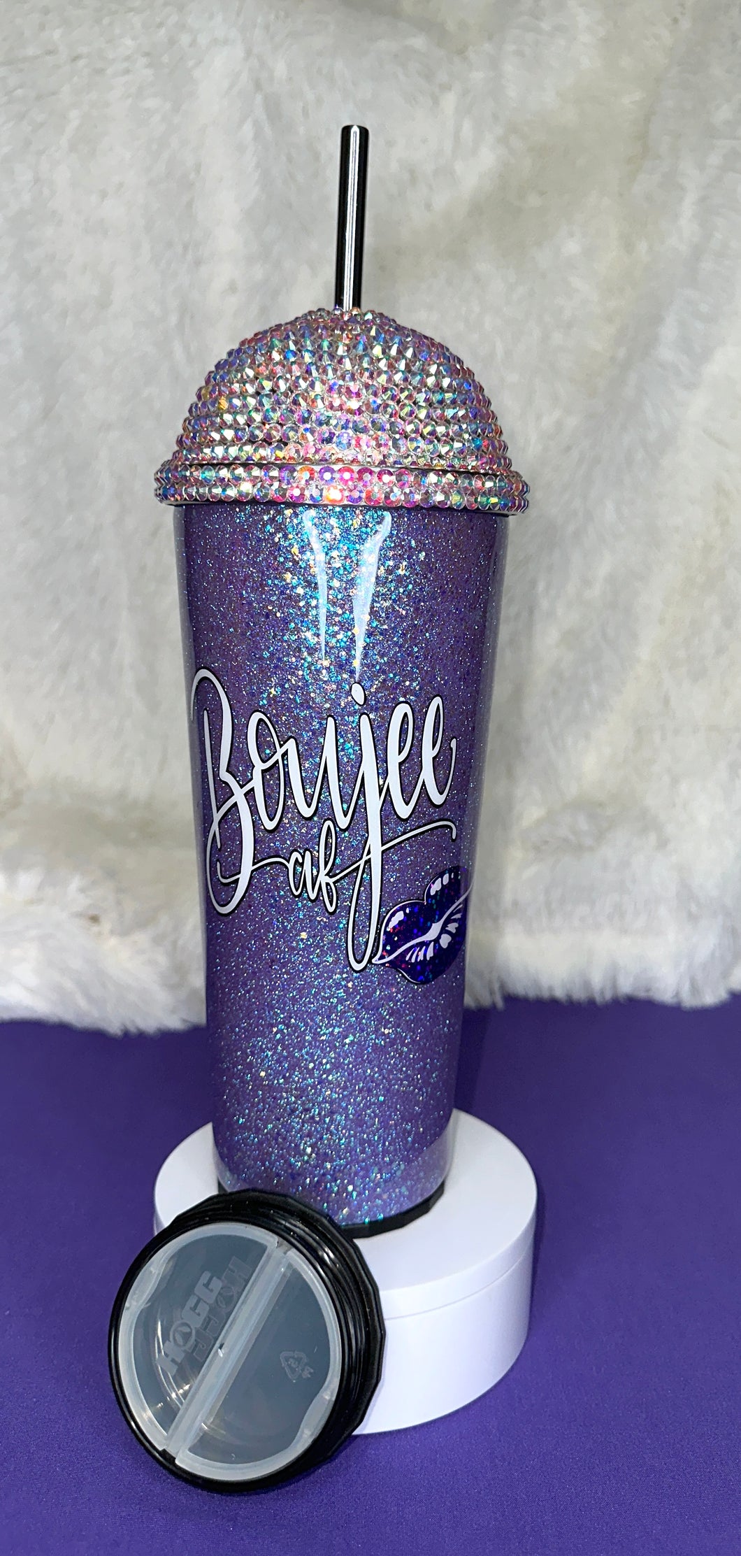 Blinged Dome Boujee AF-Purple-30oz