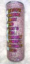 Load image into Gallery viewer, I AM-Inspirational Tumbler-Pink
