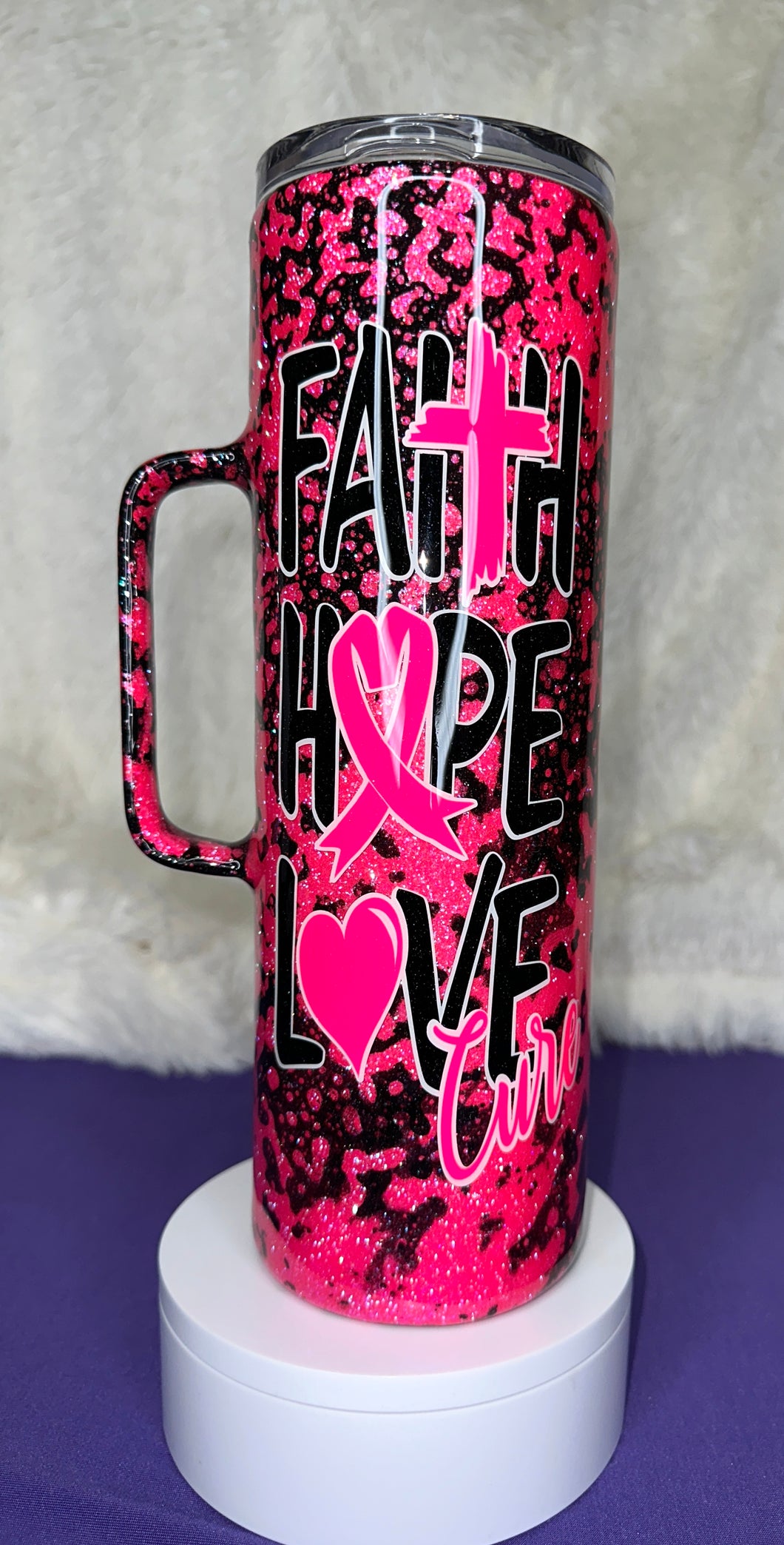 Faith Hope Love Cure-Breast Cancer Awareness 30oz