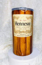 Load image into Gallery viewer, Light Woodgrain Hennessy Theme Tumbler
