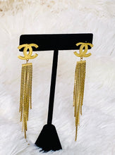 Load image into Gallery viewer, CC TASSEL EARRINGS-GOLD or SILVER
