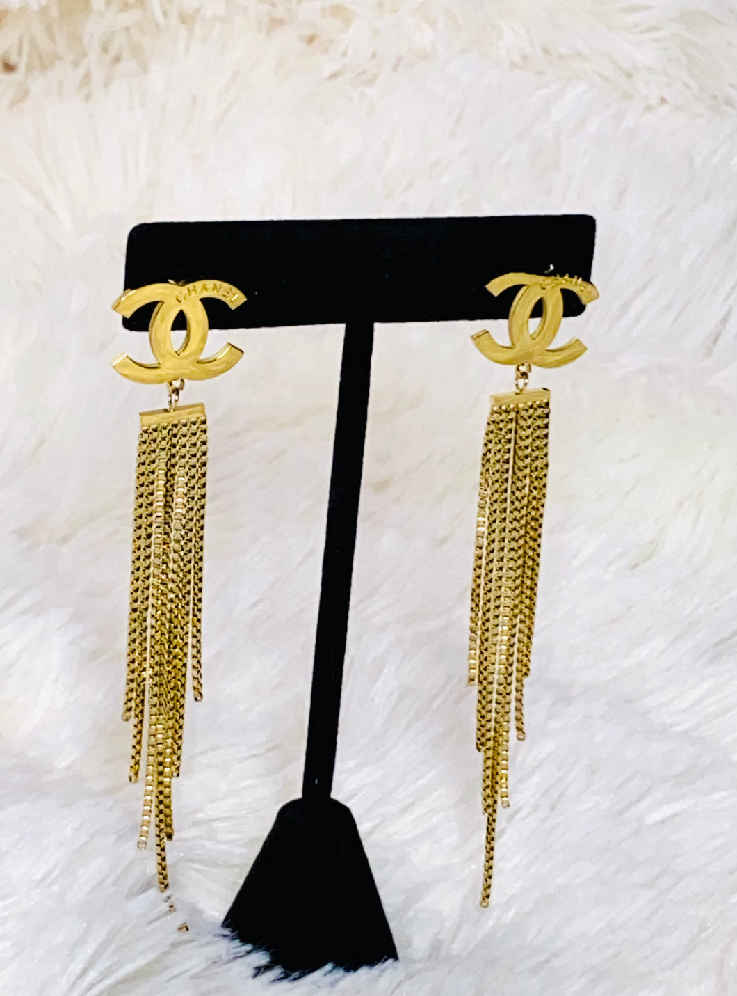 CC TASSEL EARRINGS-GOLD or SILVER