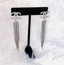 Load image into Gallery viewer, CC TASSEL EARRINGS-GOLD or SILVER
