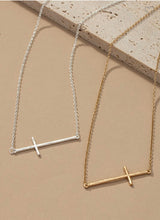 Load image into Gallery viewer, CROSS NECKLACE-GOLD/SILVER
