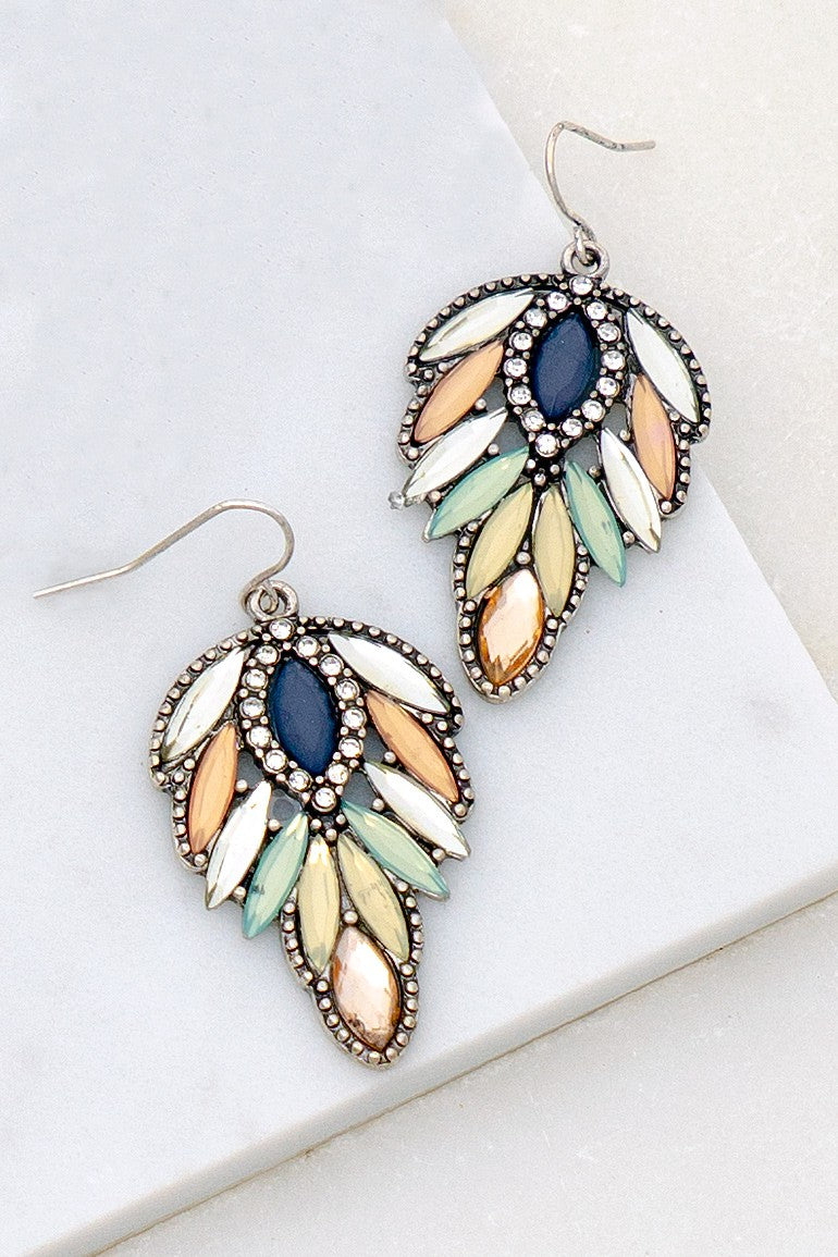 JAZMINE- PASTEL RHINESTONE EARRINGS