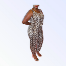 Load image into Gallery viewer, SNAKE SKIN JUMPSUIT
