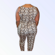 Load image into Gallery viewer, SNAKE SKIN JUMPSUIT
