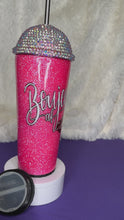 Load and play video in Gallery viewer, Blinged Dome Boujee AF-Hot Pink-30oz
