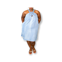 Load image into Gallery viewer, ARTIE DISTRESSED DENIM DRESS
